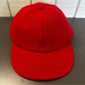 Vibrant Red Vintage GAP 80% Wool Women’s Adjustable Hat Made in USA